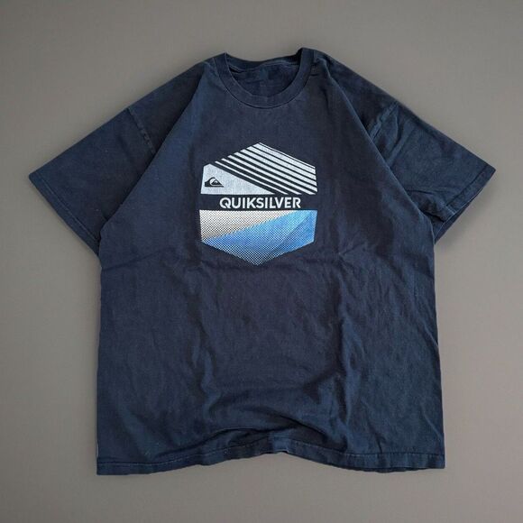 Y2K Style‎ Quiksilver Tshirt Men XL Skater Surfer Streetwear Faded 2000s Loose - Picture 1 of 7